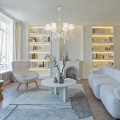 Maytoni Lysekroner>Grace lysekrone, hvid, 6 lyskilder, organza, E14