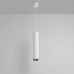 hængelampe Calipso, hvid, Ø 5,6 cm, aluminium, GU10^Maytoni Clearance