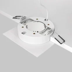 Maytoni Hoop indbygningslampe, kantet, hvid