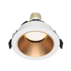 Maytoni Indbygningsspots|Spotlights>indbygningslampe Share, hvid/guld, Ø 8,5 cm, aluminium, GU10