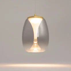 LED-hængelampe Splash, røggrå, Ø 20 cm, glas^Maytoni Outlet