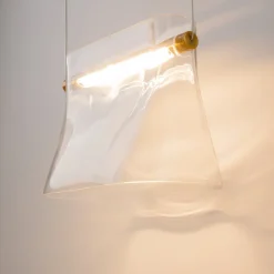 LED-væglampe Cabaret, messing/klar, metal/glas^Maytoni New