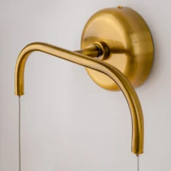 LED-væglampe Cabaret, messing/klar, metal/glas^Maytoni New