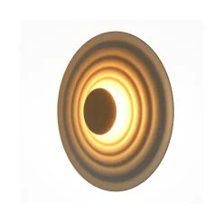 LED-væglampe Nami, grøn-beige, Ø 40 cm, aluminium^Maytoni Online