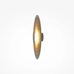 LED-væglampe Nami, grøn-beige, Ø 40 cm, aluminium^Maytoni Online