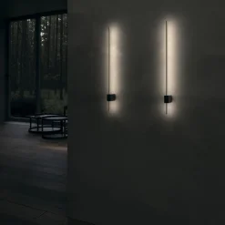 LED-væglampe Pars, 62,3 cm, sort/guld, aluminium^Maytoni Sale