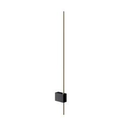 LED-væglampe Pars, 62,3 cm, sort/guld, aluminium^Maytoni Sale