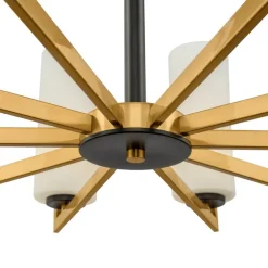 Maytoni lysekrone Fortano, 10 lyskilder, glas, E27