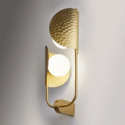 Tropic væglampe, højre, messing, 2 lyskilder, metal^Maytoni New