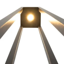 Maytoni udendørslampe Elbe, højde 200 cm, grafitfarvet