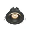 Maytoni Indbygningsspots>Yin LED indbygningslampe, IP20, 3000K, triac, sort
