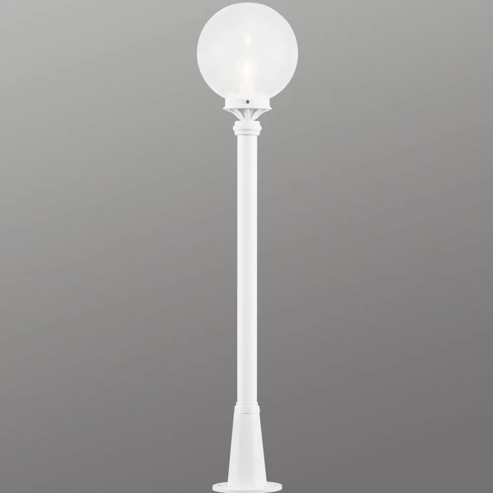 Med en klar kugle - vejlampen Linus i hvid^Konstsmide Best