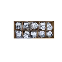 LED-indbygningsspot Tego Slim, 10-pak, 4.000 K, hvid^MEGAMAN Discount