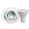 MEGATRON Loftlamper|Indbygningsspots>DecoclicSet LED-indb.ring GU10 4,2 W hvid