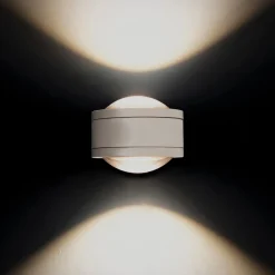 MEGATRON Due Punto LED-væglampe, mat hvid