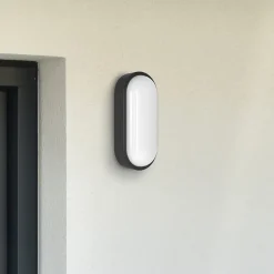 MEGATRON udendørs LED-væglampe Zella Neo XL Sensor sort IP54