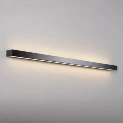 MCJ Væglamper>Mera LED-væglampe, bredde 120 cm, sort, 3000K