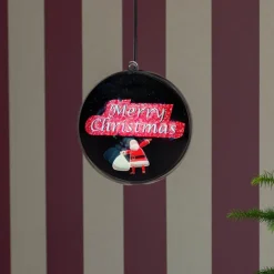 Merry Christmas 3D-hologramkugle, 64 LED'er^Konstsmide Christmas Clearance