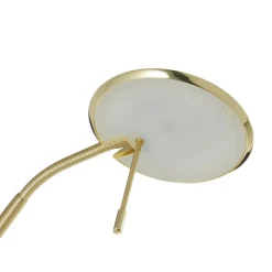 Steinhauer Messingfarvet LED-gulvlampe Zenith med lysdæmper