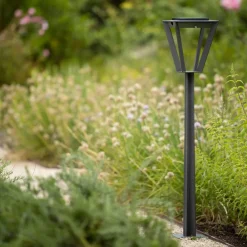 Les Jardins Solcelle Lampe Med Sensor|Solcellelamper>Metro LED-gadelampe med solcelle og sensor, grå