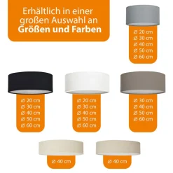 Mia loftslampe, sort, Ø 60 cm^Smartwares Hot