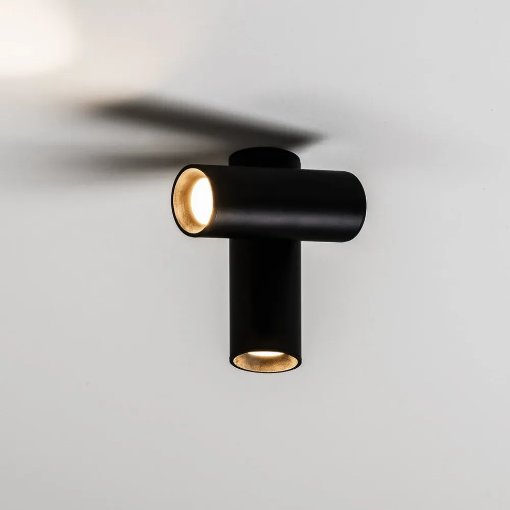 Milan Iluminación Spotlights>Milan Haul LED-loftlampe, 2 lyskilder, sort