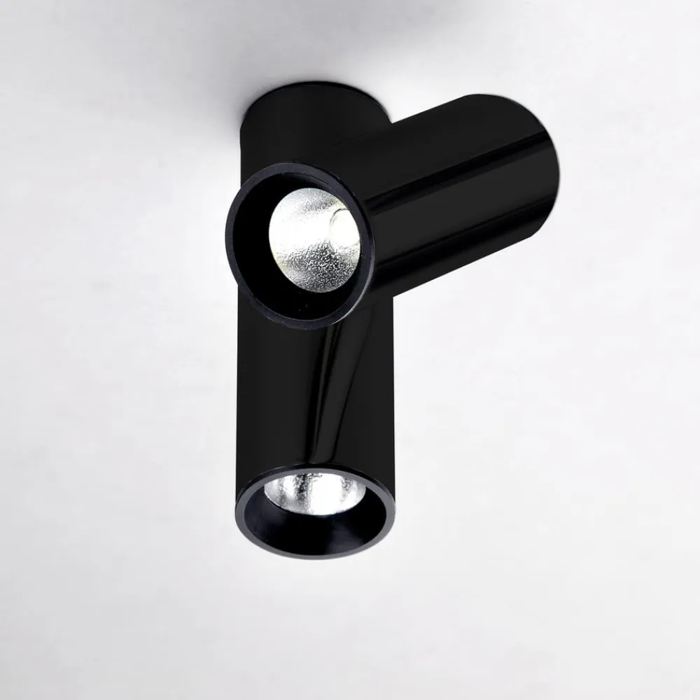 Milan Iluminación Spotlights>Milan Haul LED-loftlampe, 2 lyskilder, sort