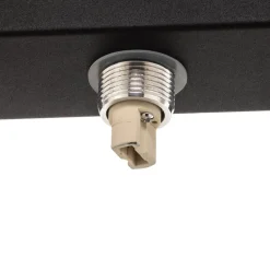 Markslöjd Mini loftlampe til bad, 3 lyskilder, sort, glas/metal