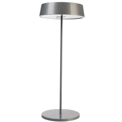 Deko-Light Miram LED-bordlampe med batteri, kan dæmpes, grå