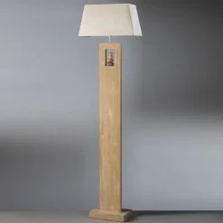 ONLI Miriel gulvlampe, højde 170 cm, tekstil, træ