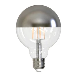 Müller-Licht Filament Pære|Led Pærer>Müller Licht LED-globe E27 9W 927 hovedspejl sølv