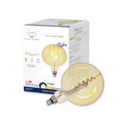 tint Müller Licht white LED-globe E27 4,9 W guld