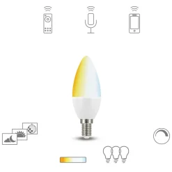 Müller Licht white LED-kertepære E14 5,8W^tint Clearance