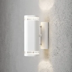 Modena udendørs væglampe, 2 lyskilder, hvid^Konstsmide Sale