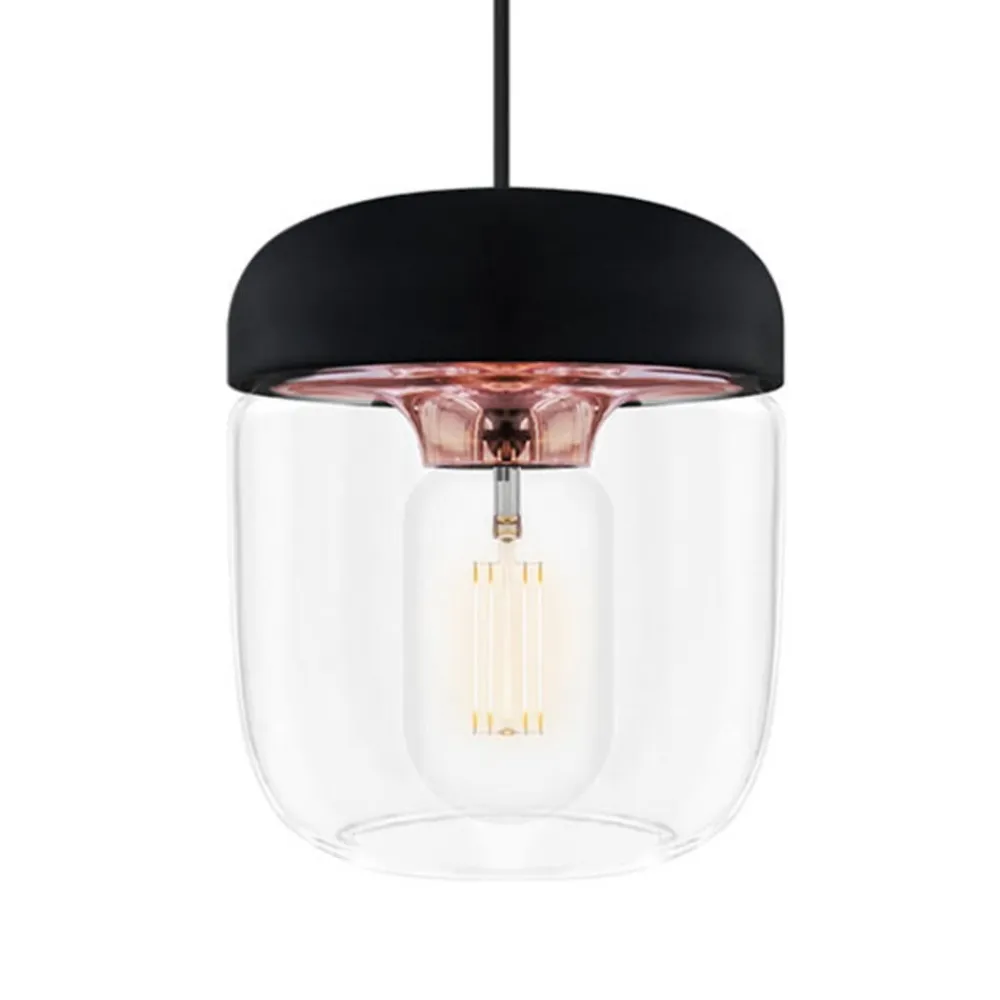 UMAGE Pendellamper>Moderne pendellampe Acorn, sort og kobber