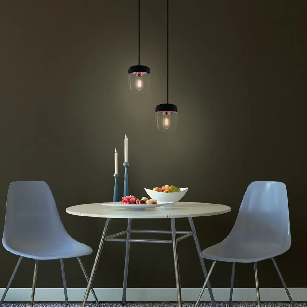 UMAGE Pendellamper>Moderne pendellampe Acorn, sort og kobber