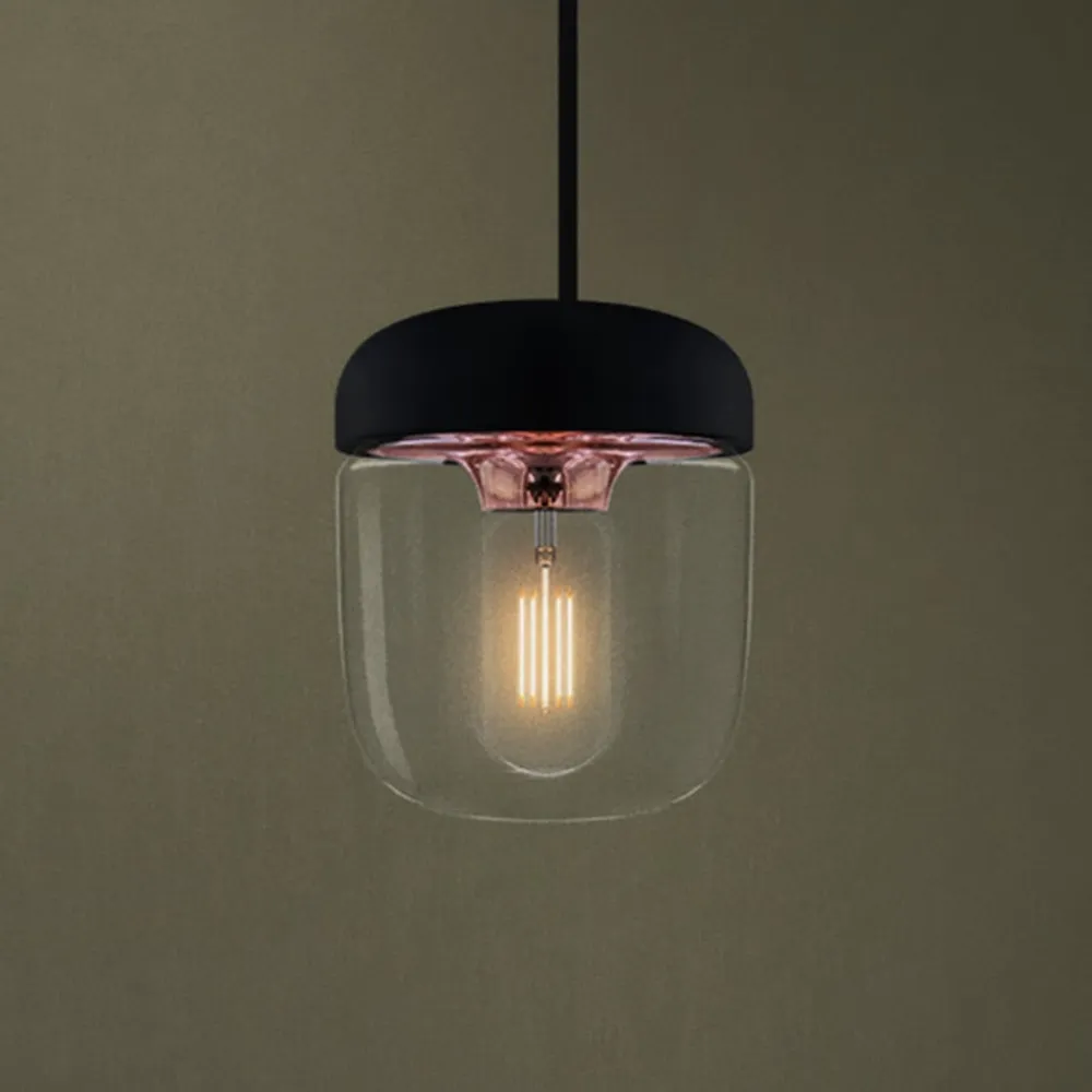 UMAGE Pendellamper>Moderne pendellampe Acorn, sort og kobber