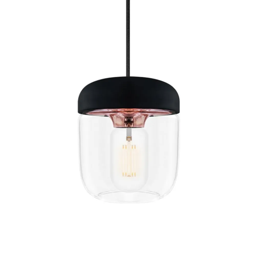 UMAGE Pendellamper>Moderne pendellampe Acorn, sort og kobber