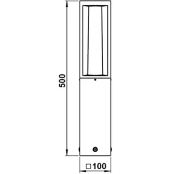 Albert Leuchten Moderne sokkellampe i aluminium 936 i sort