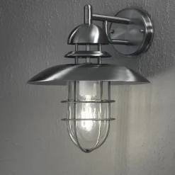 Moderne udendørs væglampe i stål SORRENTO^Konstsmide Online