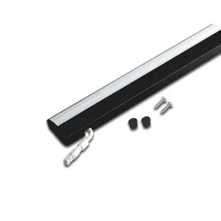 ModuLite F LED-underskabsbelysning, sort, 120 cm, 3.000 K aluminium^Hera Outlet