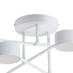 EMIBIG LIGHTING Modus 6 loftlampe, stål, 6 lyskilder, GX53, hvid