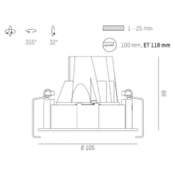 Molto Luce Indbygningsspots><noscript><img width=