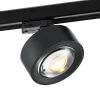 Molto Luce LED 3-faset skinnespot Mag, sort, 827