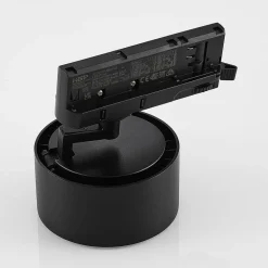 Molto Luce LED 3-faset skinnespot Magis, sort, 827