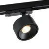 Molto Luce LED 3-faset skinnespot Magis, sort, 830