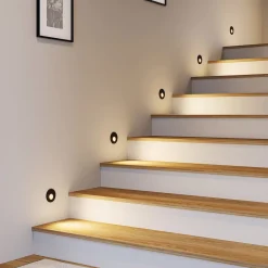 Molto Luce Indbygningsspots>LED indbygningslampe Wall 68R RD, aluminium, sort, CCT