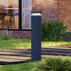 Molto Luce LED-sokkellampe Mona, Ø 18 cm, aluminium, højde 85 cm