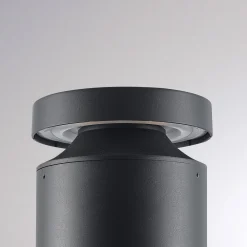 Molto Luce LED-sokkellampe Mona, Ø 18 cm, aluminium, højde 85 cm