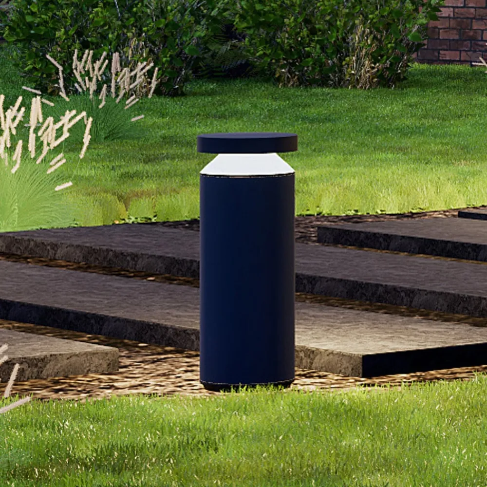 Molto Luce Sokkellamper>LED-sokkellampe Mona, Ø 18 cm, aluminium, højde 45 cm